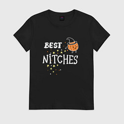 Футболка хлопковая женская Best nitches, цвет: черный