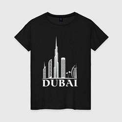 Футболка хлопковая женская City - Dubai, цвет: черный