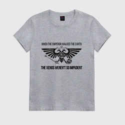Футболка хлопковая женская Imperium aquila, цвет: меланж