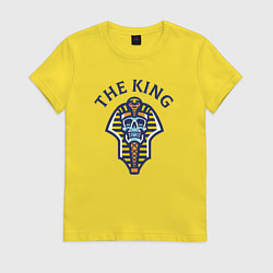 Футболка хлопковая женская Мёртвый король, цвет: желтый