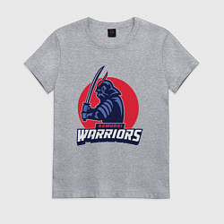 Футболка хлопковая женская Samurai warriors, цвет: меланж