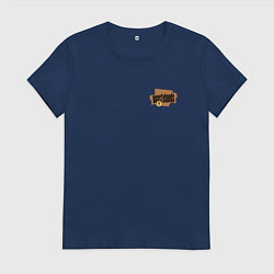 Футболка хлопковая женская Rock cross, цвет: тёмно-синий