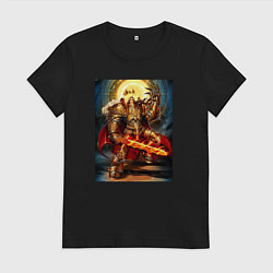 Футболка хлопковая женская Empire of Humanity - Warhammer 40k, цвет: черный