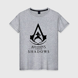 Футболка хлопковая женская Assassins Shadow, цвет: меланж