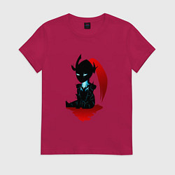 Футболка хлопковая женская Igris - solo leveling, цвет: маджента