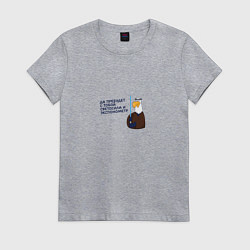 Футболка хлопковая женская Орел: да пребудет с тобой светосила и экспонометр, цвет: меланж