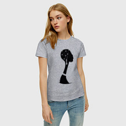 Футболка хлопковая женская Woman Africa, цвет: меланж — фото 2