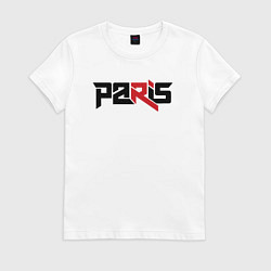 Футболка хлопковая женская Paris, цвет: белый