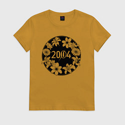 Женская футболка Цветы 2004