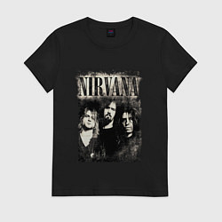 Футболка хлопковая женская Nirvana foto, цвет: черный
