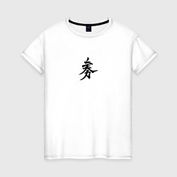 Футболка хлопковая женская Миямото Мусаси, цвет: белый