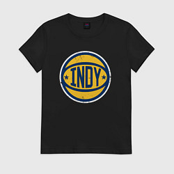 Футболка хлопковая женская Indy basket, цвет: черный