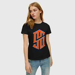 Футболка хлопковая женская Shai logo, цвет: черный — фото 2
