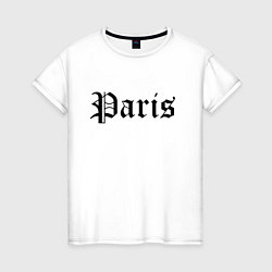 Женская футболка Paris - France
