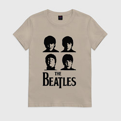 Женская футболка Beatles исполнители