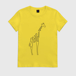 Женская футболка Оставайся высоким