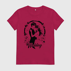 Женская футболка Свадьба аниме