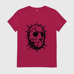 Женская футболка Шипастая хоккейная маска