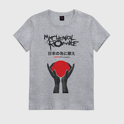 Футболка хлопковая женская My Chemical Romance: Japan, цвет: меланж