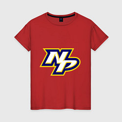 Футболка хлопковая женская HC Nashville Predators Short, цвет: красный