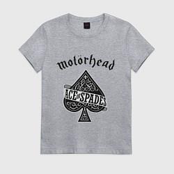 Футболка хлопковая женская Motorhead: Ace of spades, цвет: меланж