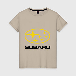 Женская футболка Subaru Logo