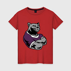 Женская футболка Сильная пантера