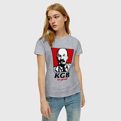 Футболка хлопковая женская KGB: So Good, цвет: меланж — фото 2