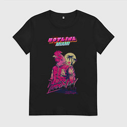 Футболка хлопковая женская HM: Hooking Over People?, цвет: черный