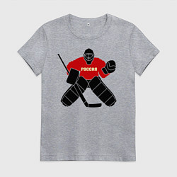 Женская футболка Хоккей Россия