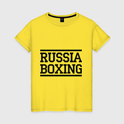 Женская футболка Russia boxing