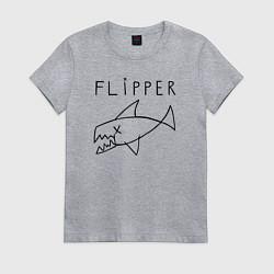 Футболка хлопковая женская Flipper, цвет: меланж