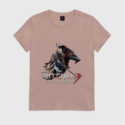 Футболка хлопковая женская The Witcher 3, цвет: пыльно-розовый