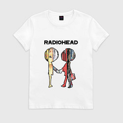 Футболка хлопковая женская Radiohead Peoples, цвет: белый
