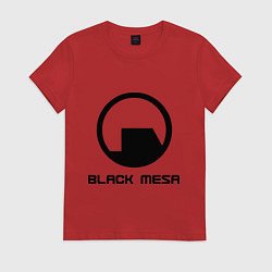 Футболка хлопковая женская Black Mesa: Logo, цвет: красный