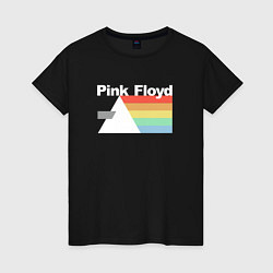 Футболка хлопковая женская Pink Floyd, цвет: черный