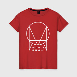 Футболка хлопковая женская OWSLA, цвет: красный