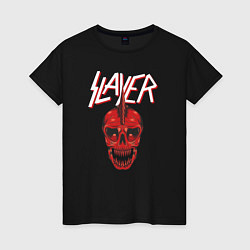 Футболка хлопковая женская Slayer Punk, цвет: черный