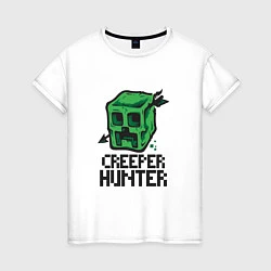 Женская футболка Creeper hunter