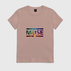 Футболка хлопковая женская Muse Colour, цвет: пыльно-розовый