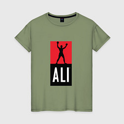 Женская футболка Ali by boxcluber