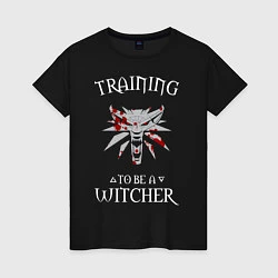 Футболка хлопковая женская Training to be a Witcher, цвет: черный