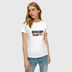 Футболка хлопковая женская Eminem Shady XV, цвет: белый — фото 2