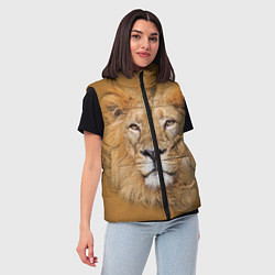 Женский жилет Царский лев, цвет: 3D-красный — фото 2