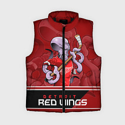 Женский жилет Detroit Red Wings, цвет: 3D-черный