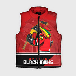 Женский жилет Chicago Blackhawks, цвет: 3D-красный