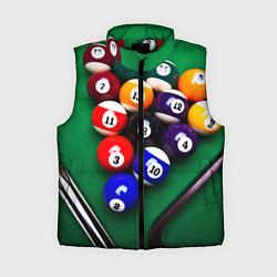 Женский жилет Бильярд, цвет: 3D-красный