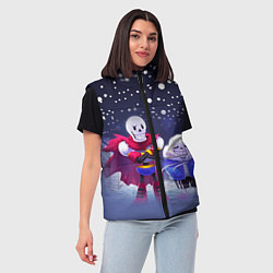 Женский жилет Sans & Papyrus, цвет: 3D-красный — фото 2