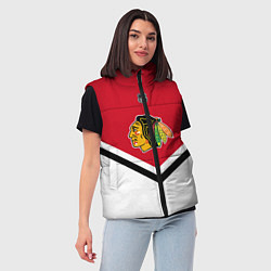Женский жилет NHL: Chicago Blackhawks, цвет: 3D-красный — фото 2