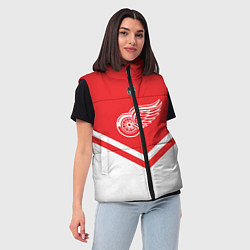 Женский жилет NHL: Detroit Red Wings, цвет: 3D-красный — фото 2